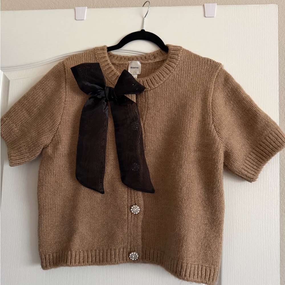 New Anthropologie Bow Cardigan - Picture 4 of 4